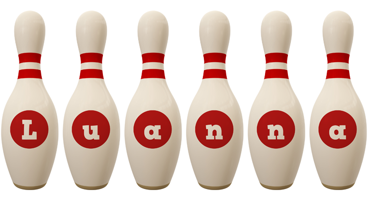 Luanna bowling-pin logo