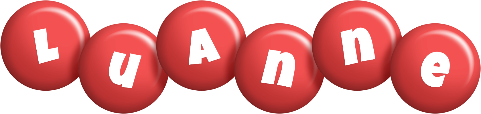 Luanne candy-red logo