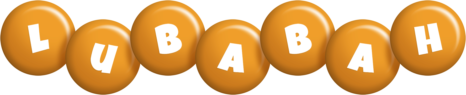 Lubabah candy-orange logo