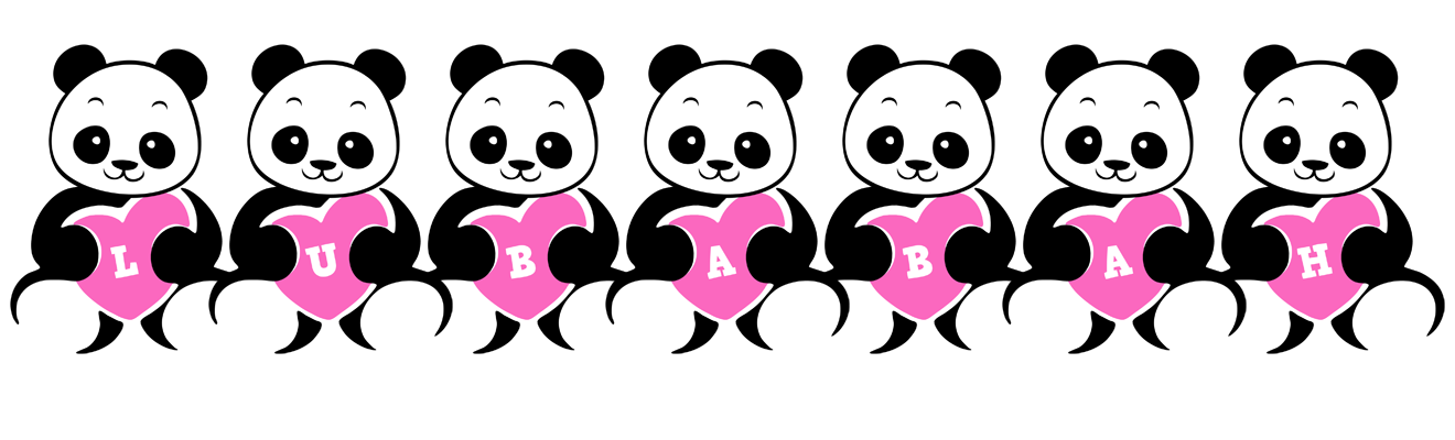 Lubabah love-panda logo