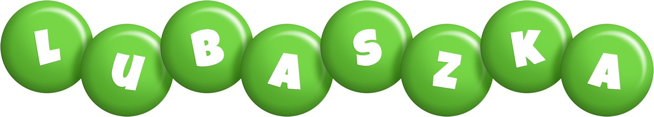 Lubaszka candy-green logo