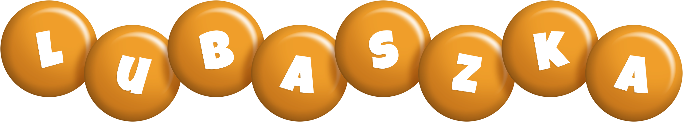 Lubaszka candy-orange logo