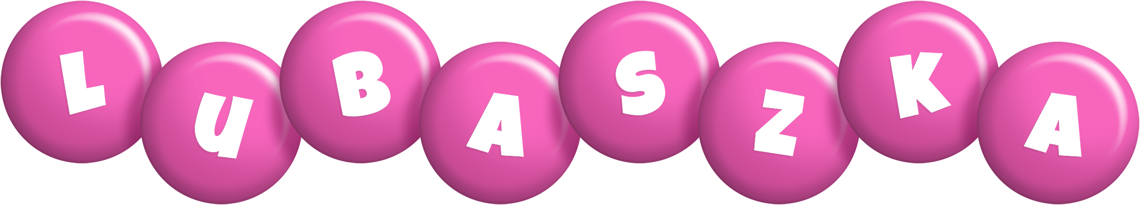 Lubaszka candy-pink logo