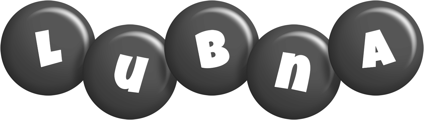 Lubna candy-black logo