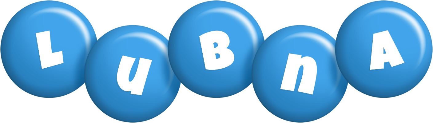 Lubna candy-blue logo