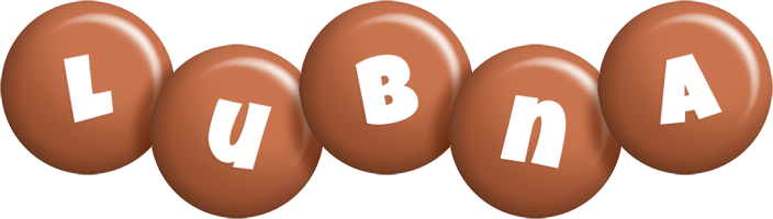 Lubna candy-brown logo