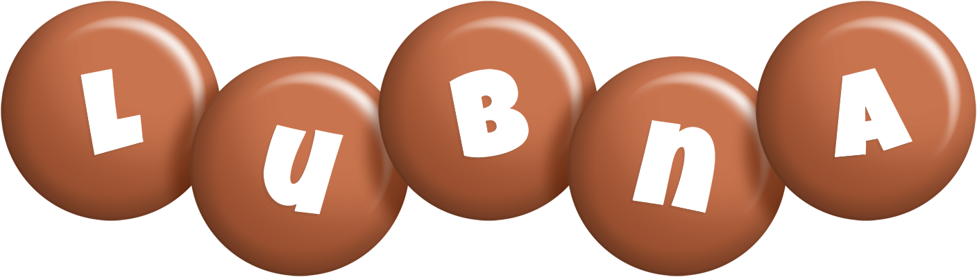 Lubna candy-brown logo
