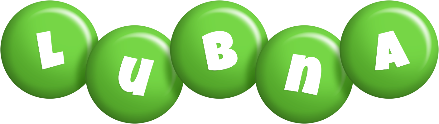 Lubna candy-green logo