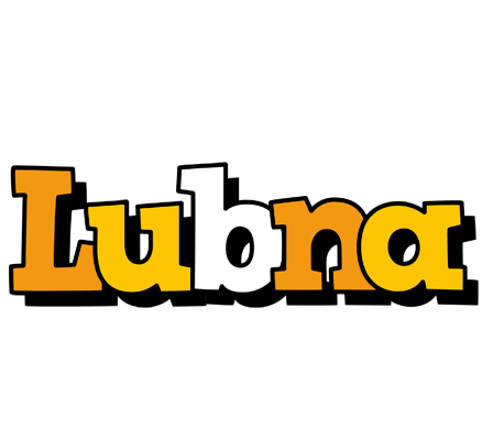 Lubna cartoon logo