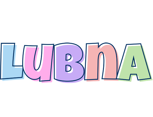 Lubna pastel logo