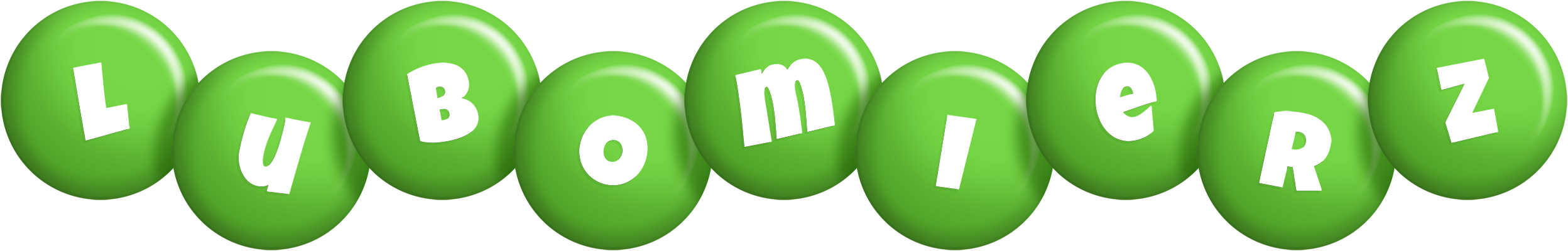 Lubomierz candy-green logo