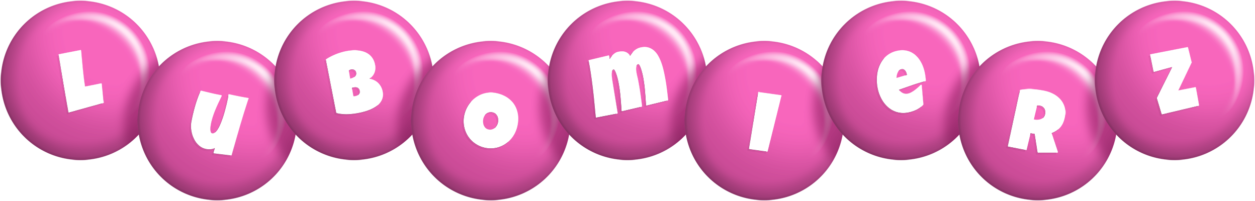 Lubomierz candy-pink logo