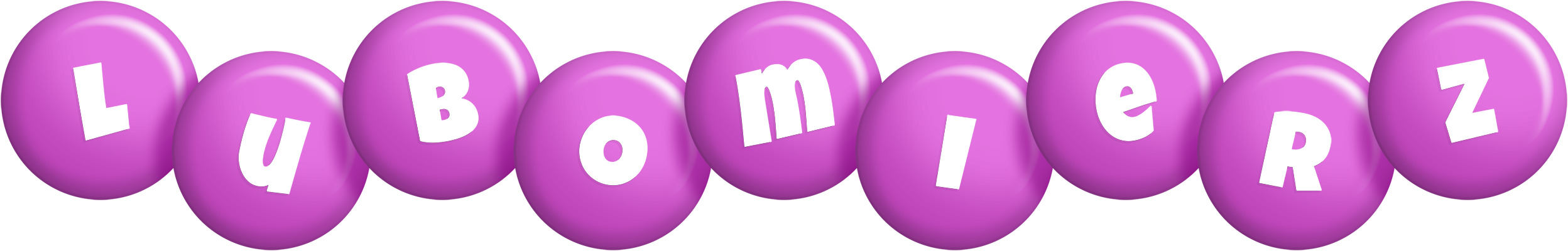 Lubomierz candy-purple logo