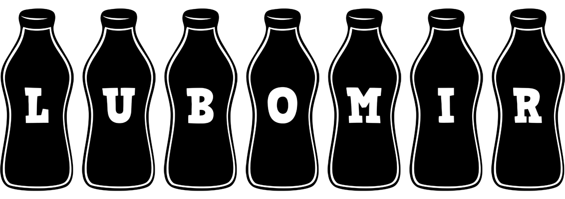 Lubomir bottle logo