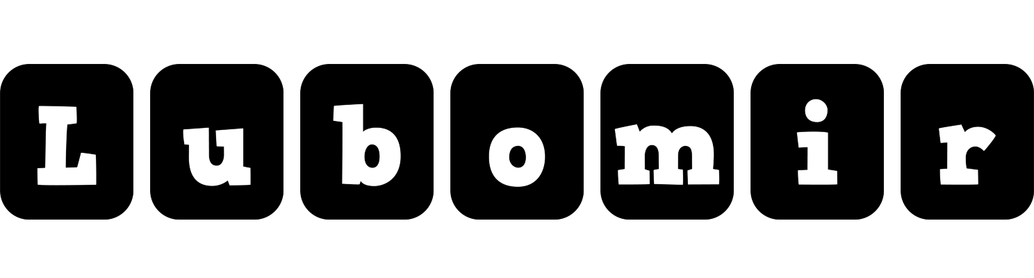 Lubomir box logo