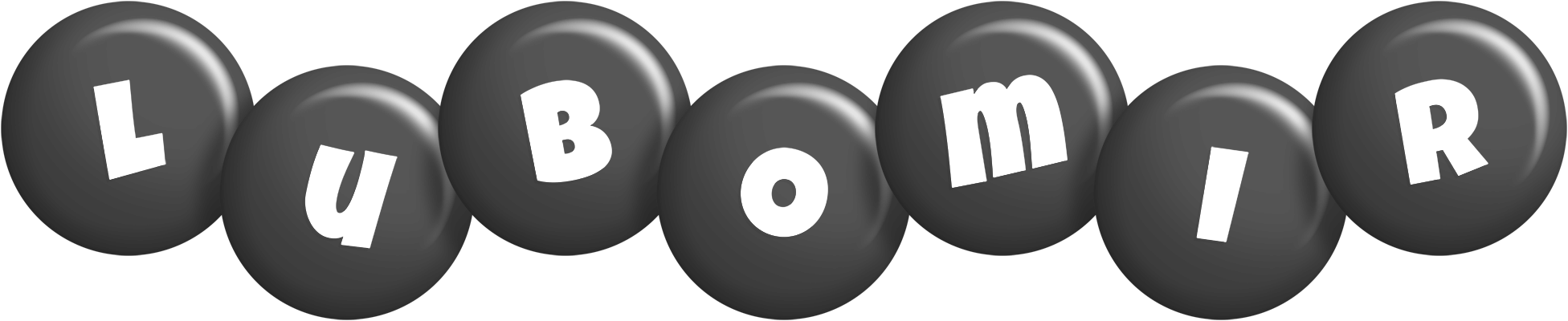 Lubomir candy-black logo