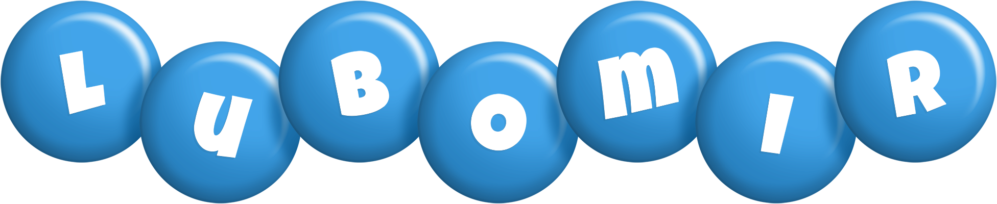 Lubomir candy-blue logo