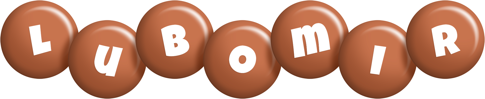 Lubomir candy-brown logo