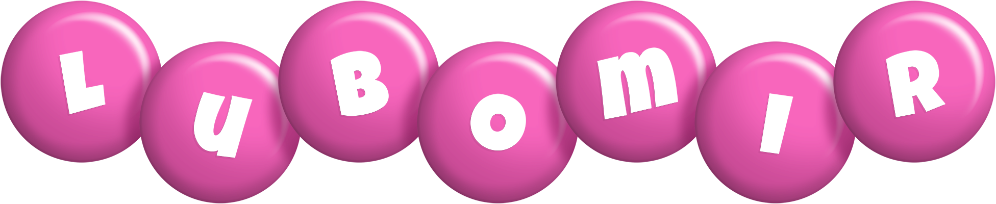 Lubomir candy-pink logo