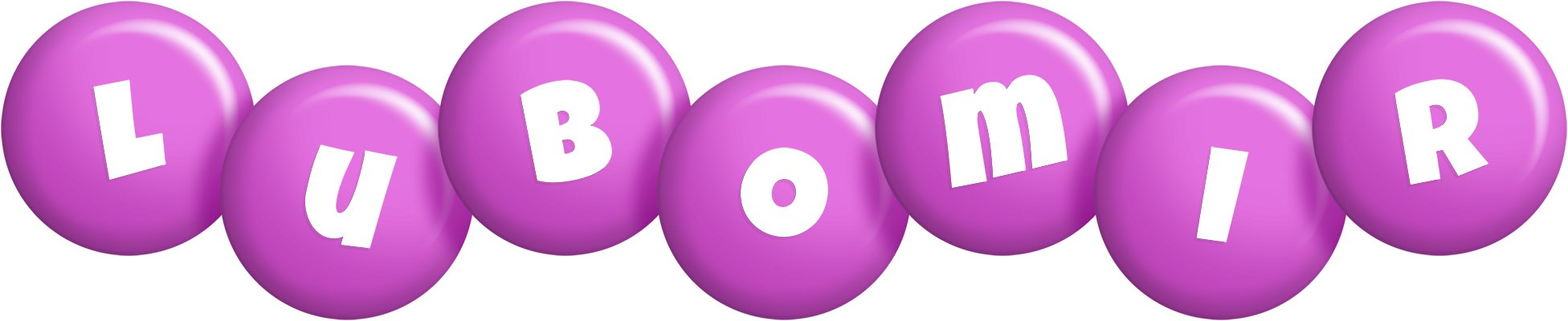 Lubomir candy-purple logo