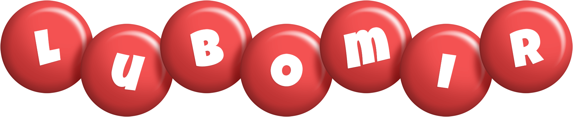 Lubomir candy-red logo