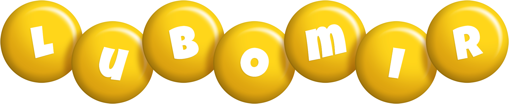Lubomir candy-yellow logo