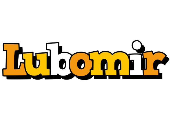 Lubomir cartoon logo