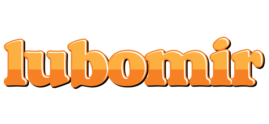Lubomir orange logo