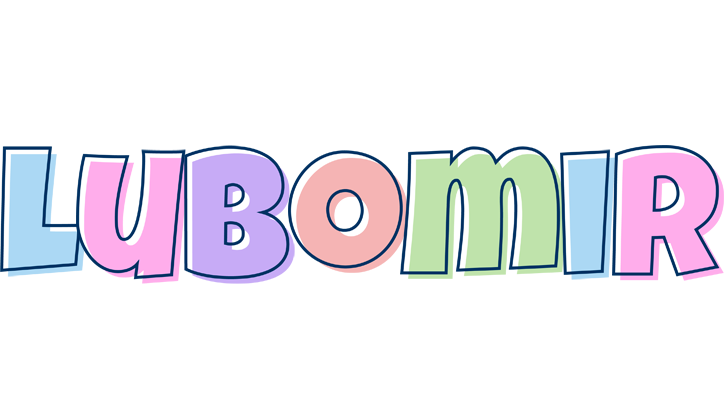 Lubomir pastel logo