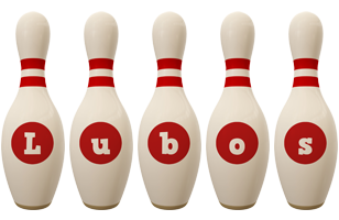 Lubos bowling-pin logo