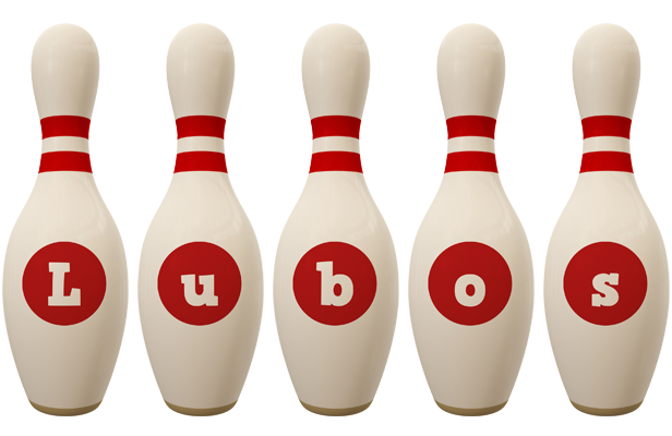 Lubos bowling-pin logo