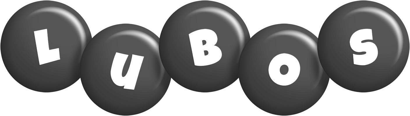 Lubos candy-black logo