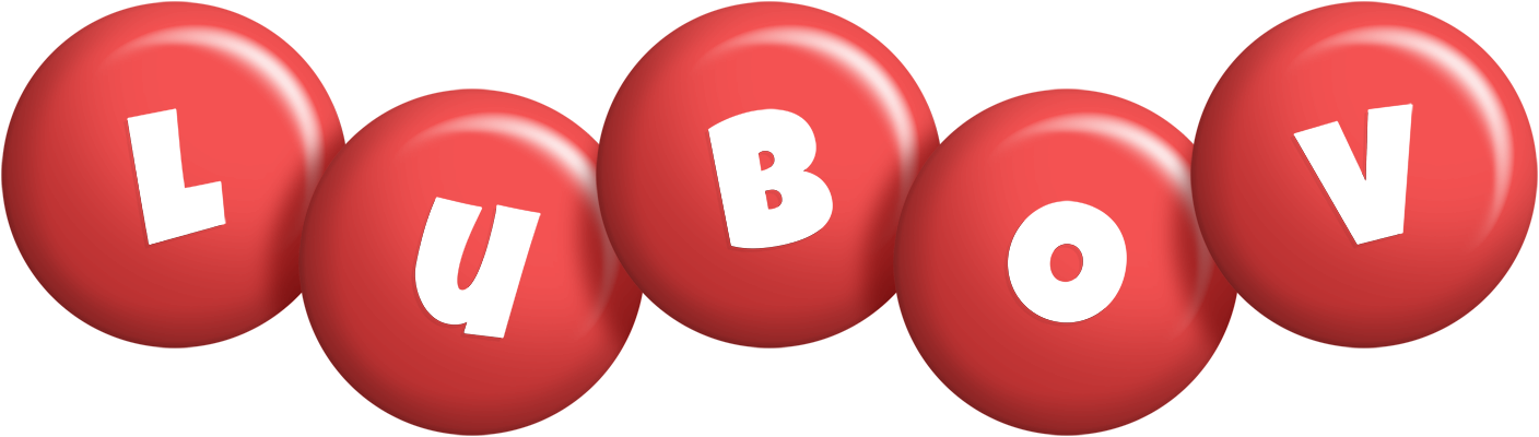 Lubov candy-red logo