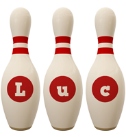 Luc bowling-pin logo