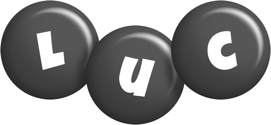 Luc candy-black logo