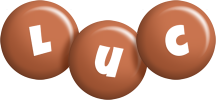 Luc candy-brown logo