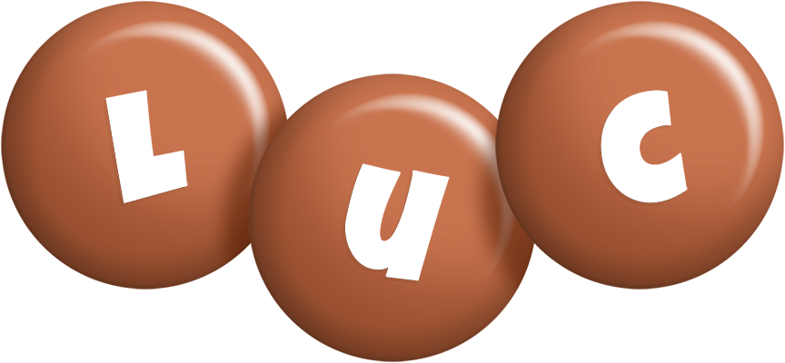 Luc candy-brown logo