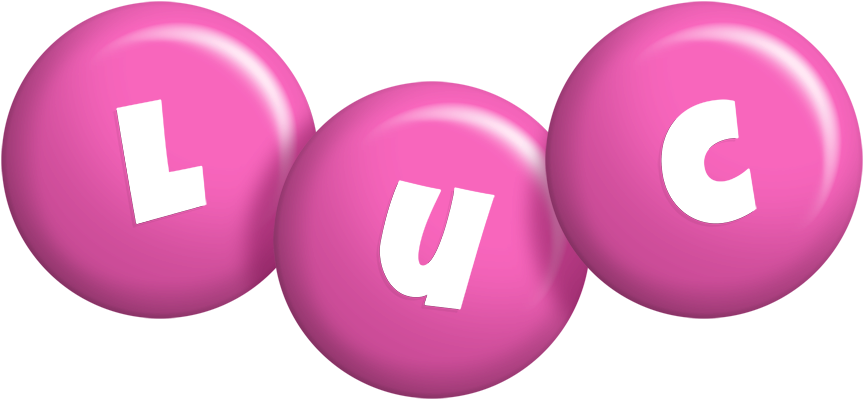 Luc candy-pink logo