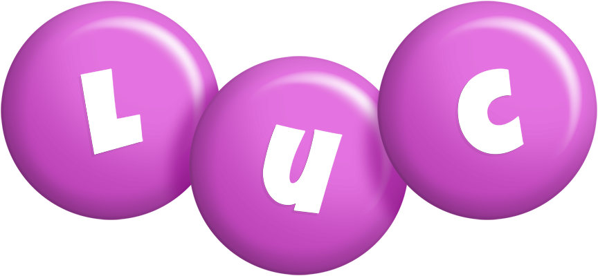Luc candy-purple logo
