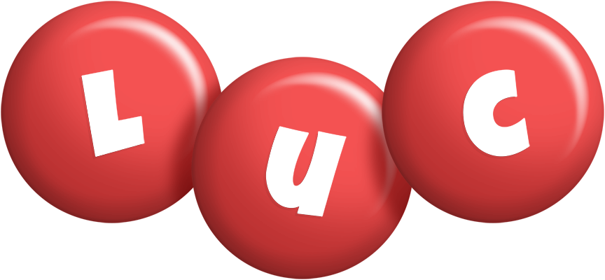 Luc candy-red logo