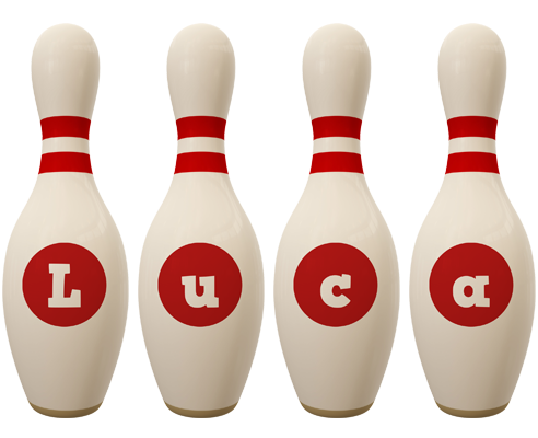 Luca bowling-pin logo