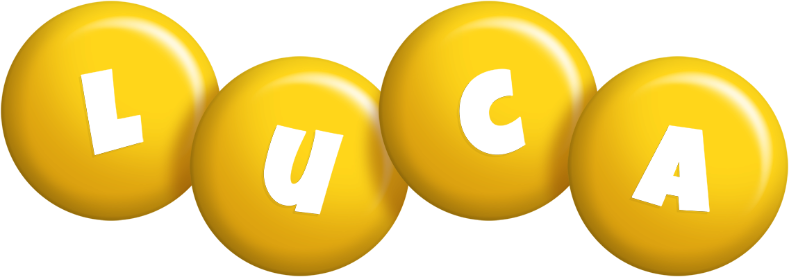 Luca candy-yellow logo