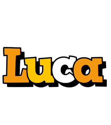 Luca cartoon logo
