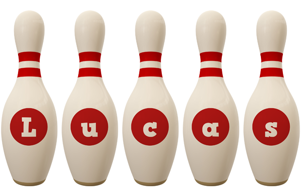 Lucas bowling-pin logo