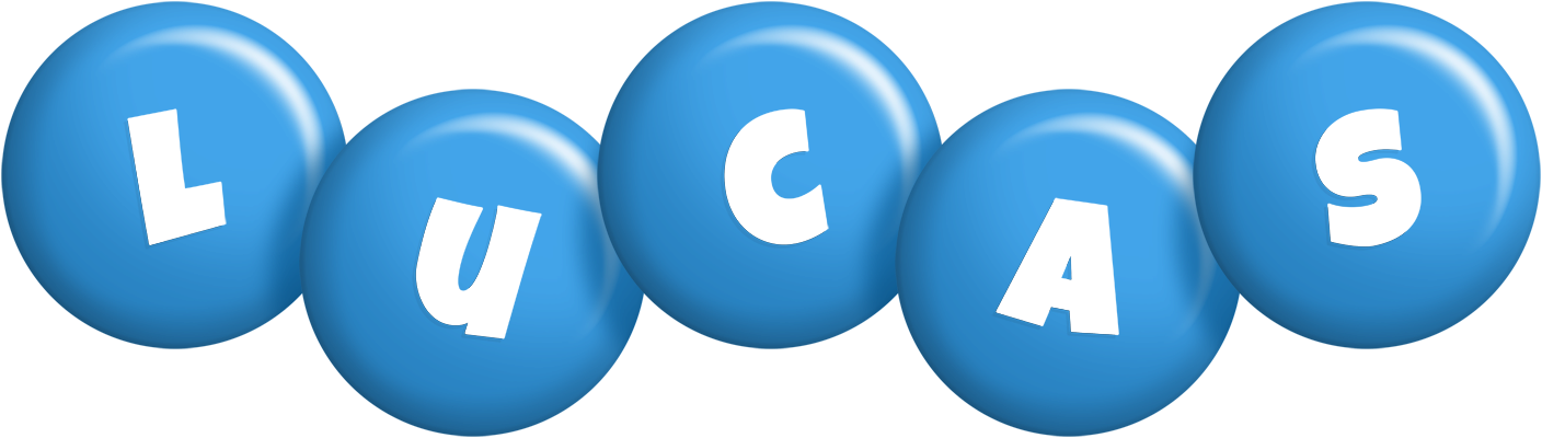 Lucas candy-blue logo