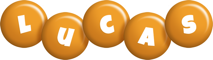 Lucas candy-orange logo