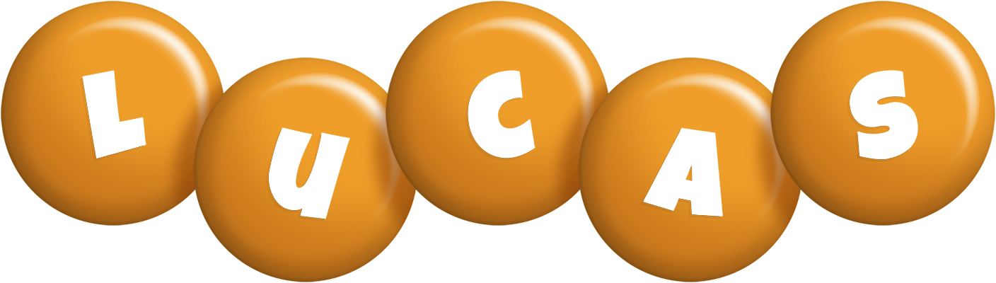 Lucas candy-orange logo