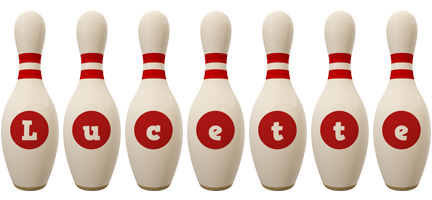 Lucette bowling-pin logo