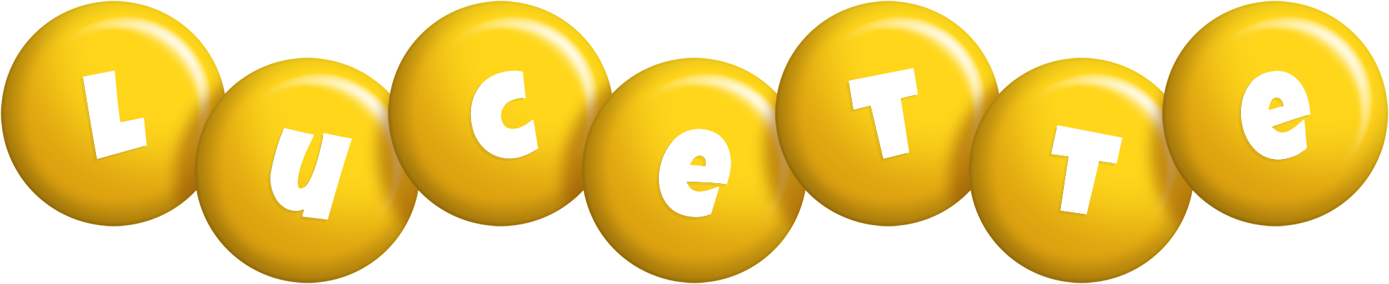 Lucette candy-yellow logo