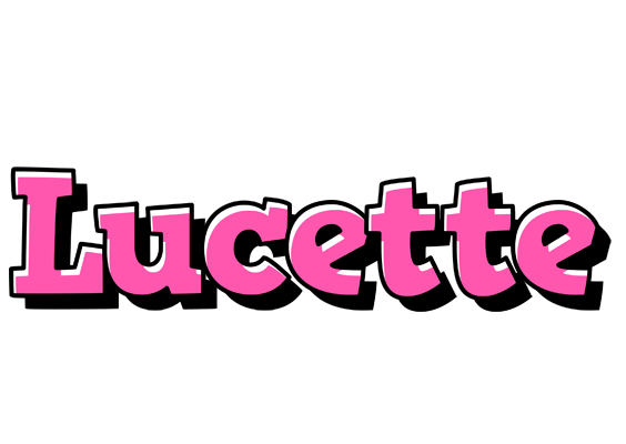 Lucette girlish logo